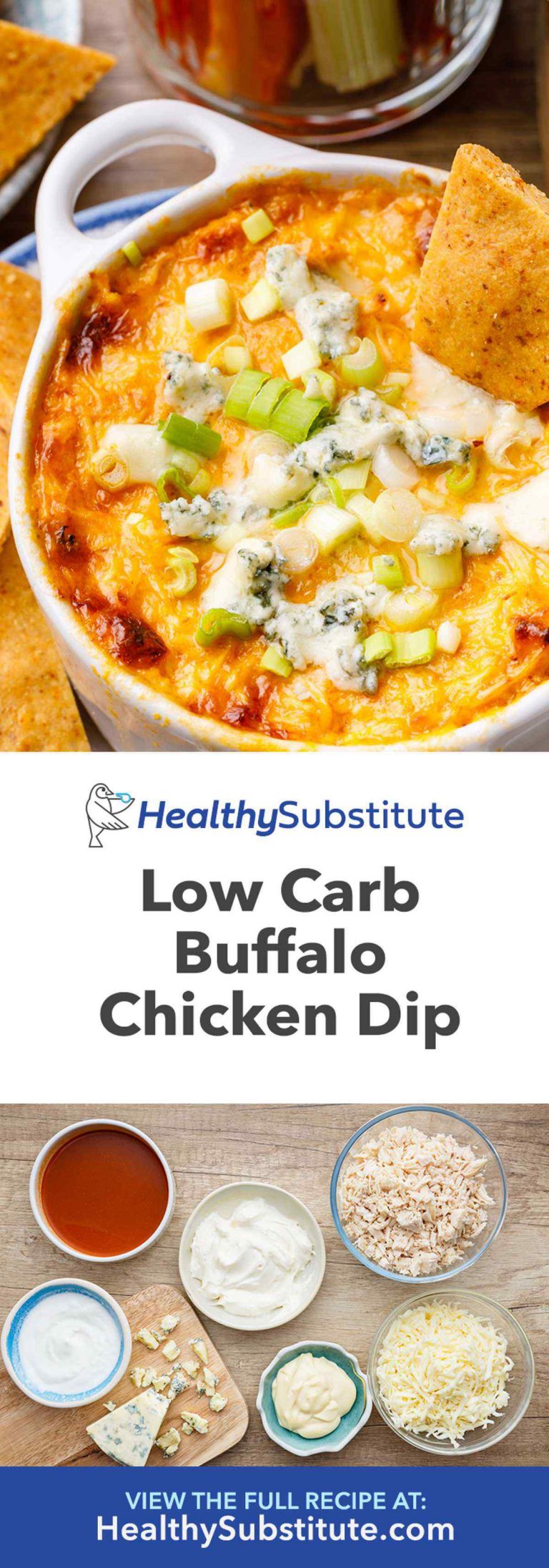 Incredible Low Carb Buffalo Chicken Dip Healthy Substitute