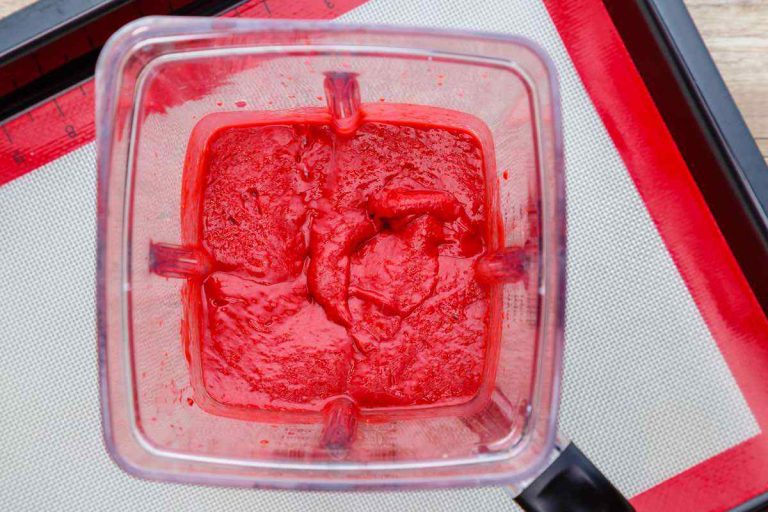 3Ingredient Raspberry Fruit Leather (Easy, VitaminRich Snack