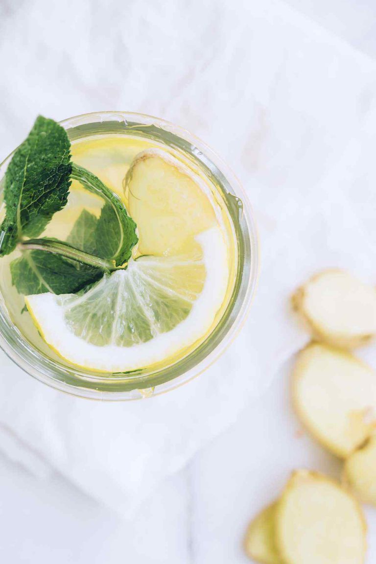 Honey and Lemon Sparkling Water for Nausea Healthy Substitute