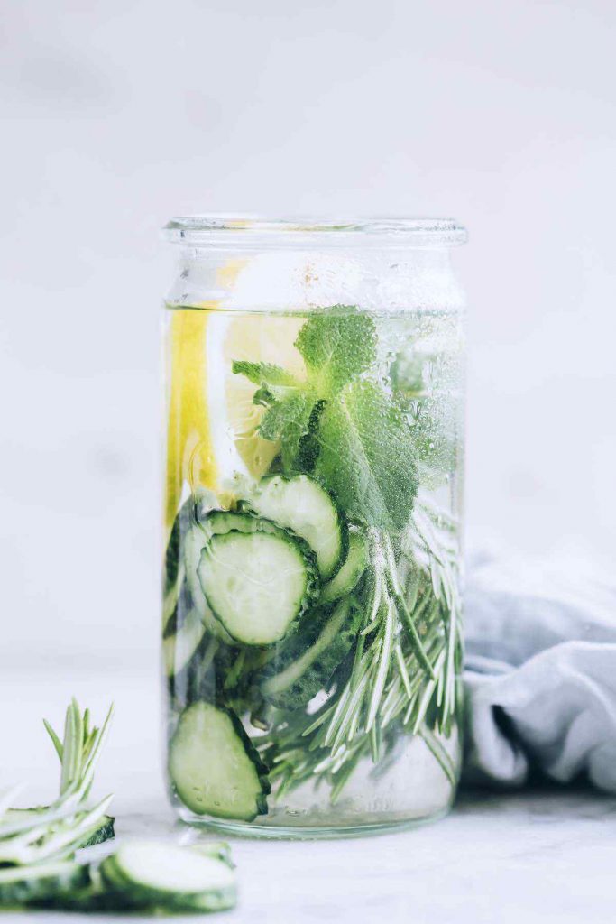 HerbInfused Cucumber Water to Get Rid of Bloated Stomach Healthy
