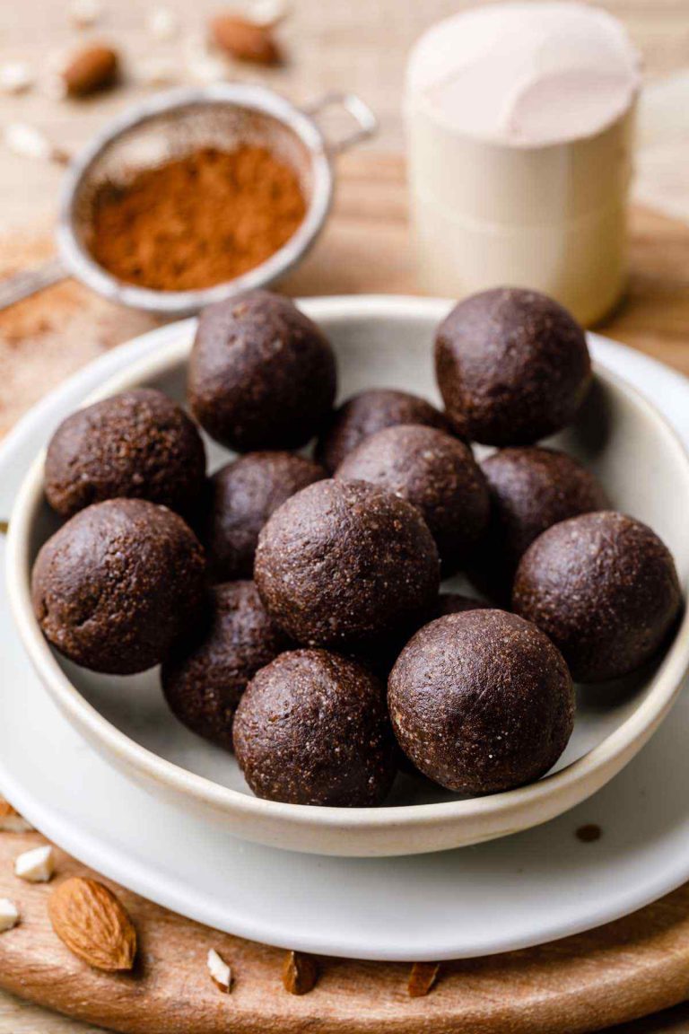 Easy 5Ingredient Protein Powder Energy Balls Healthy Substitute