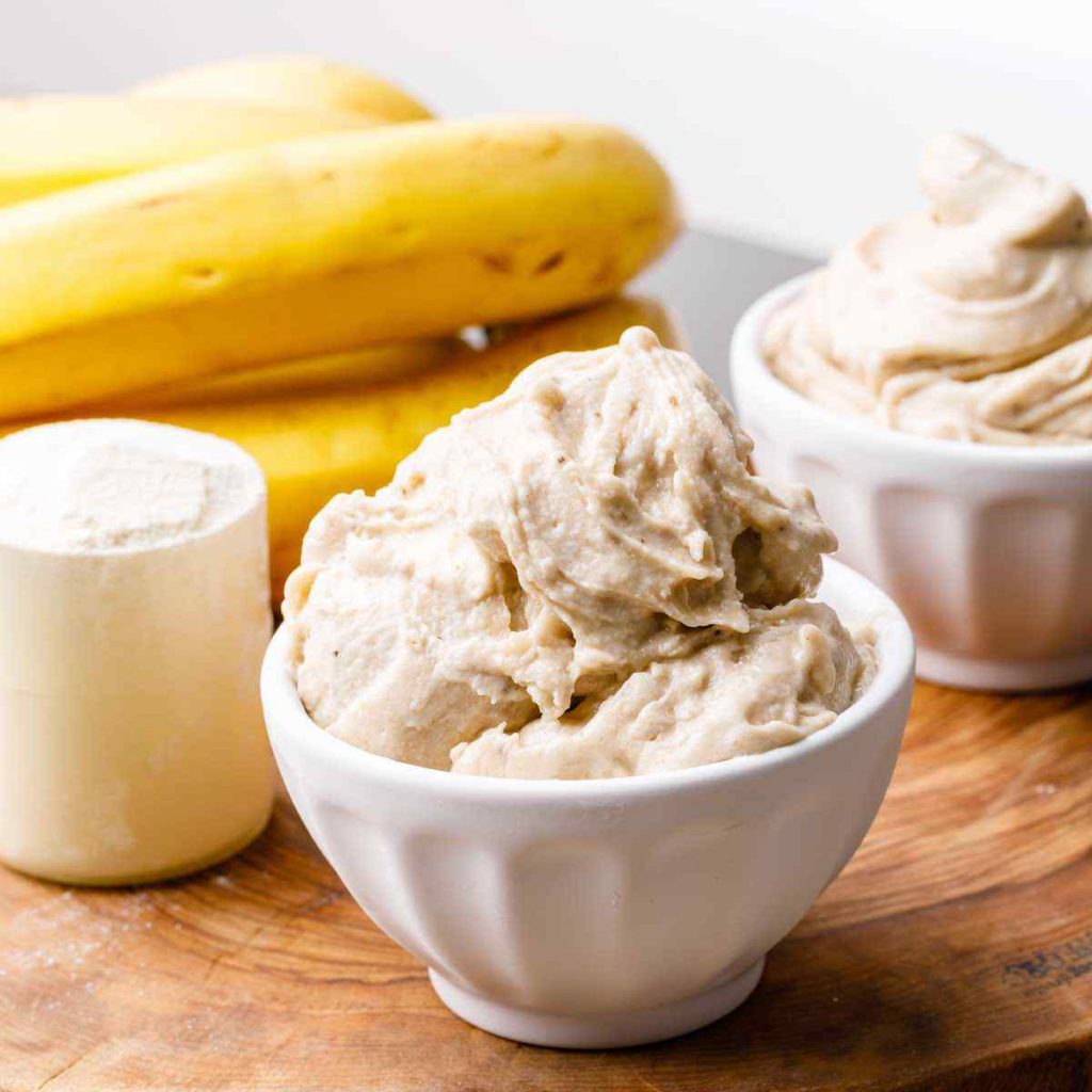 High Protein 3Ingredient Banana Ice Cream (Easy to Make and Healthy