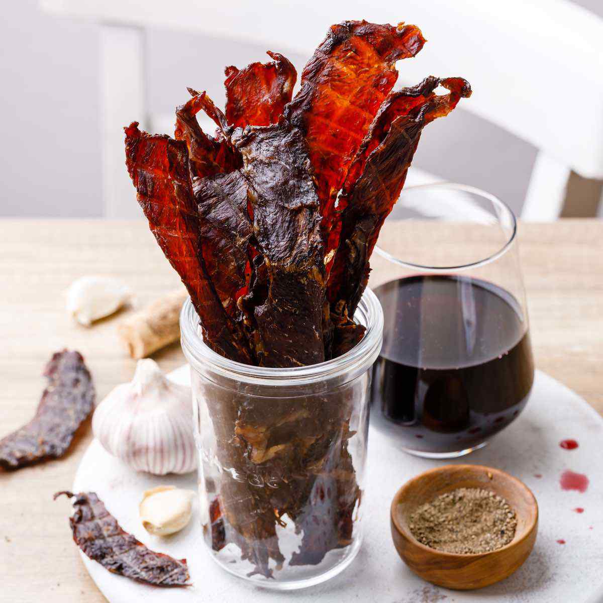 Gourmet WineInfused Homemade Beef Jerky Recipe Healthy Substitute