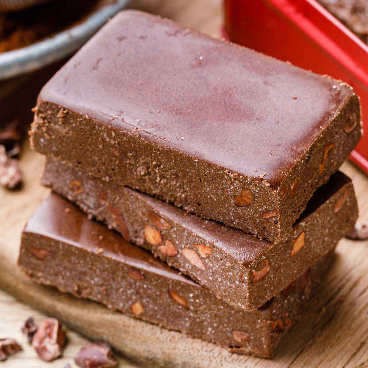Homemade Fudgy Brownie Keto Protein Bars No Bake, High Protein Snack