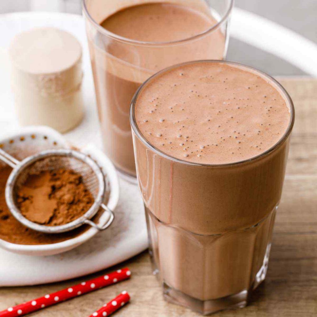 Metabolism-Boosting Double Chocolate Low Carb Protein Shake - Healthy