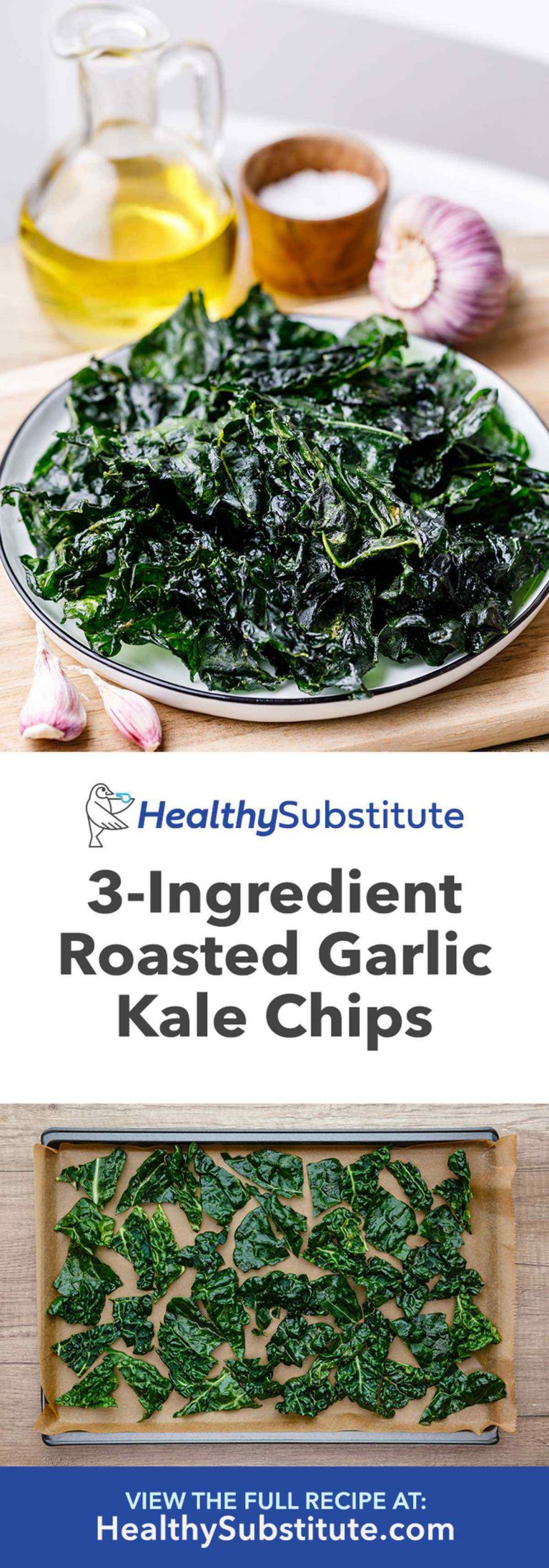 The Best Roasted Garlic Kale Chips Good for a Healthy Snack Healthy Substitute