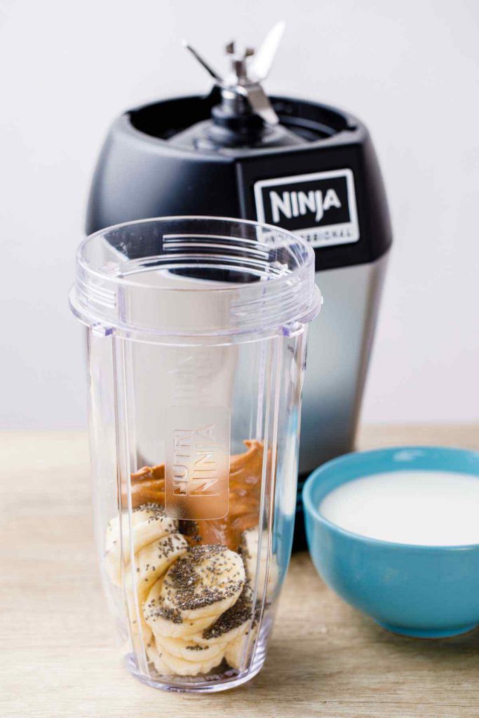 Peanut Butter Bomb Banana Smoothie (High Protein Recipe) Healthy