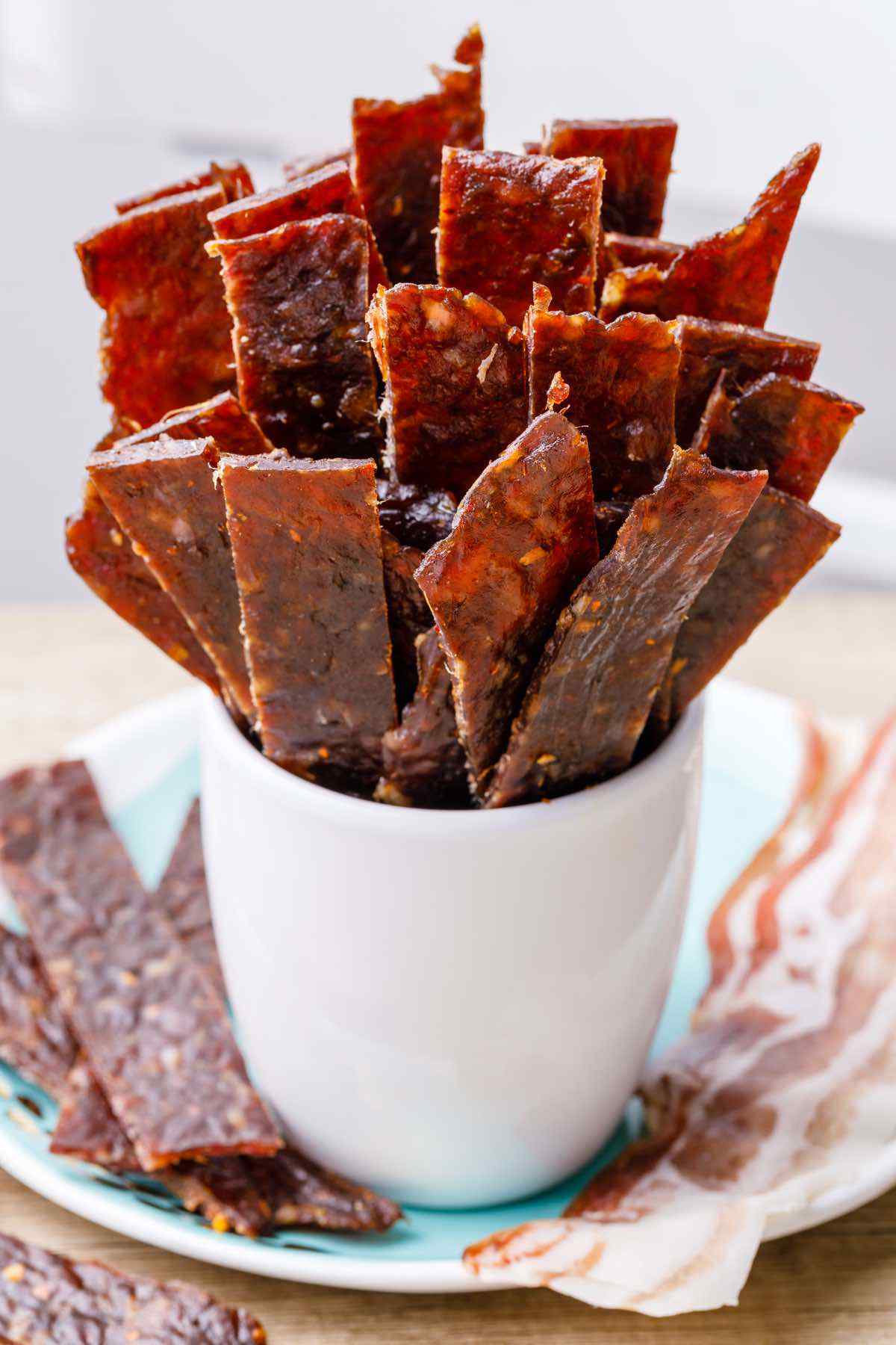 Bacon Burger Jerky Homemade Ground Beef Jerky Recipe Healthy Substitute
