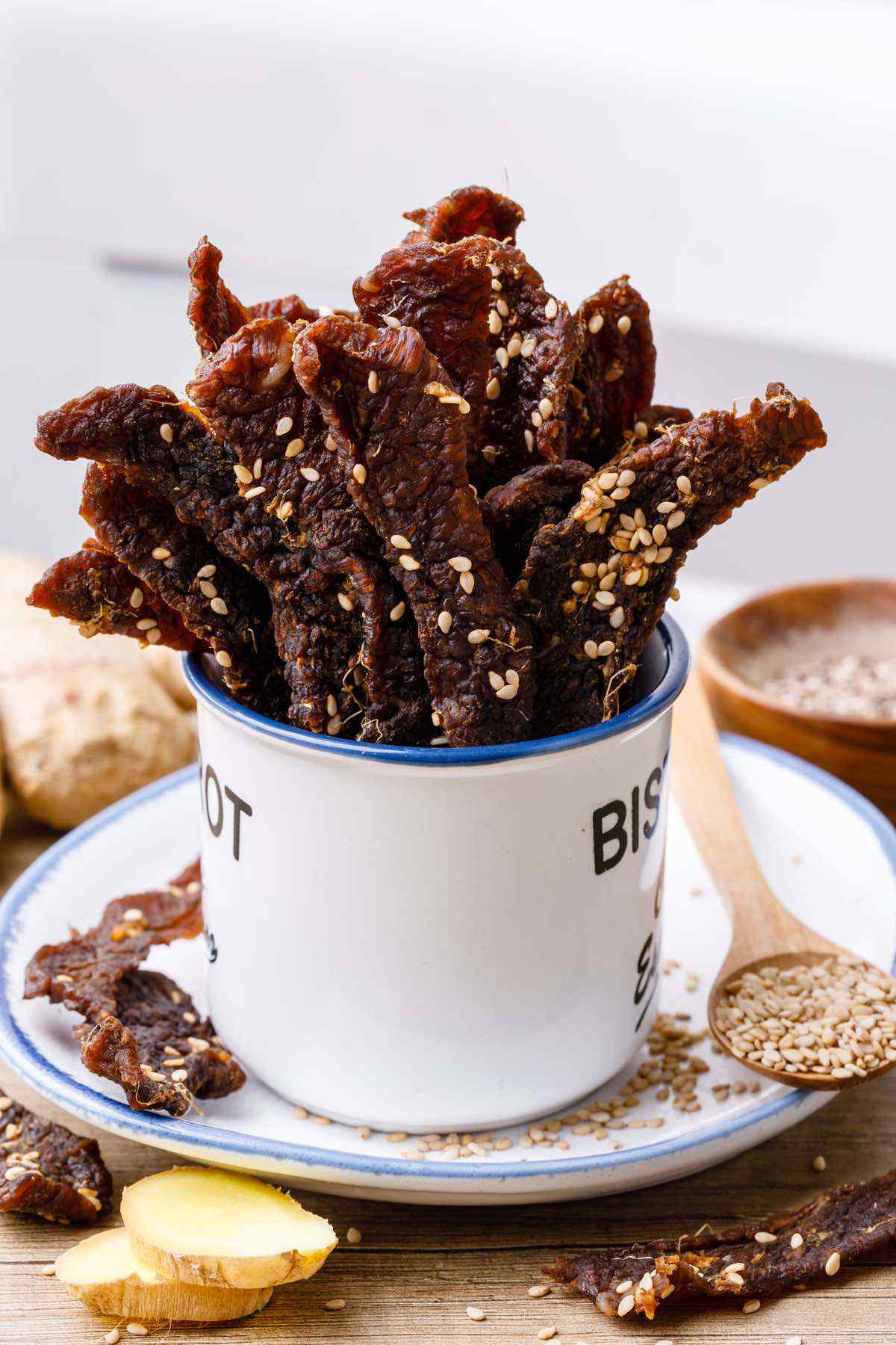 No Fuss Oven Baked Teriyaki Beef Jerky Easy Jerky Recipe Healthy