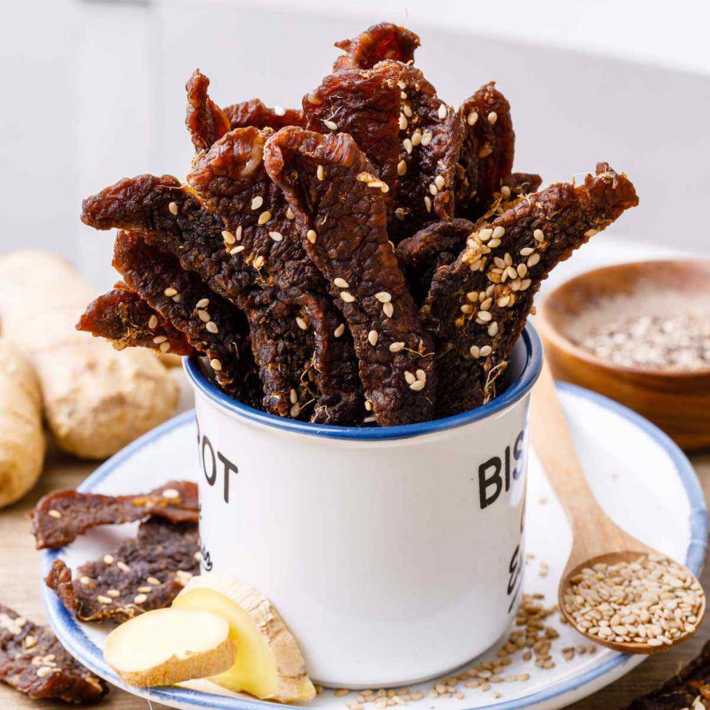 NoFuss Oven Baked Teriyaki Beef Jerky (Easy Jerky Recipe) Healthy