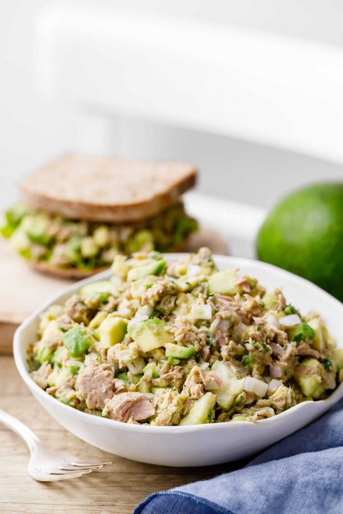 6Ingredient Avocado Tuna Salad Best Tuna Salad Recipe Without Mayo