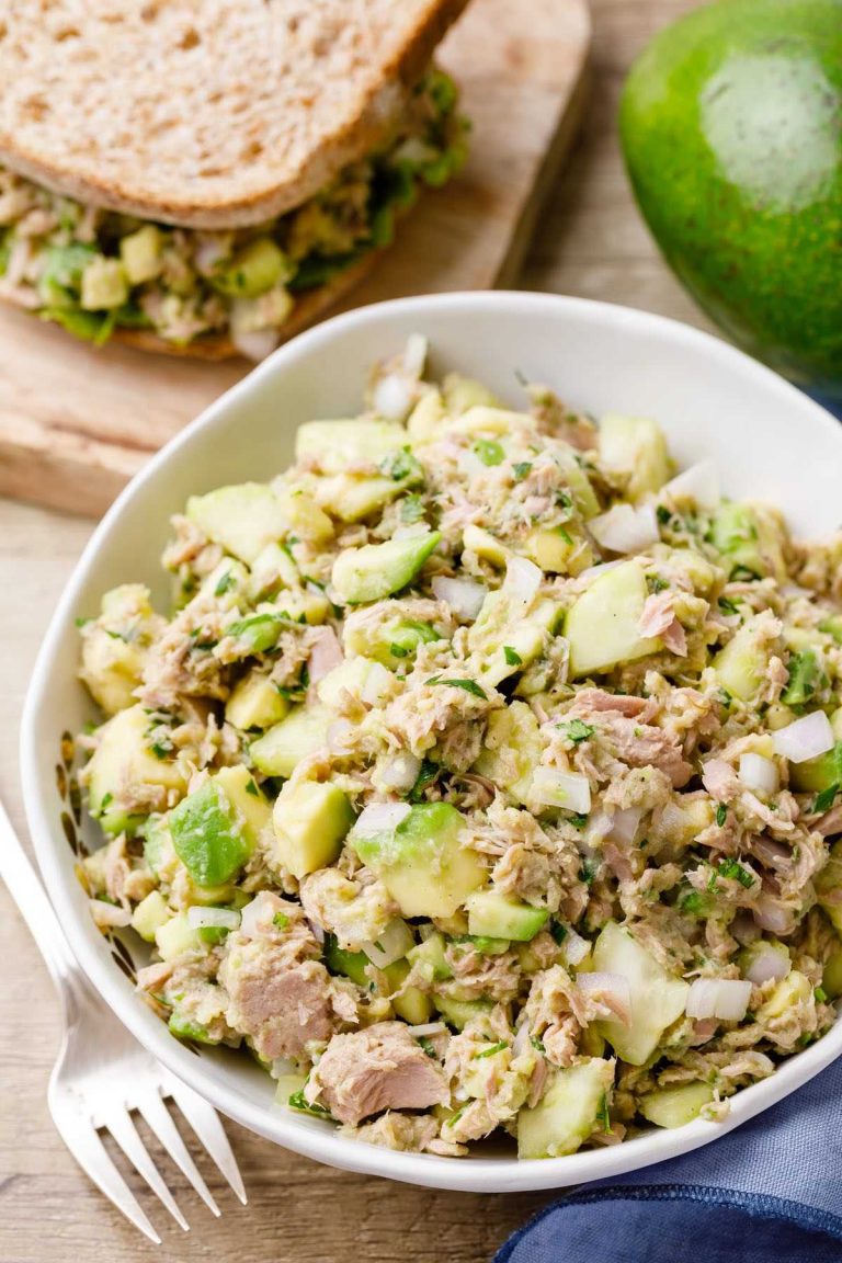 6Ingredient Avocado Tuna Salad Best Tuna Salad Recipe Without Mayo