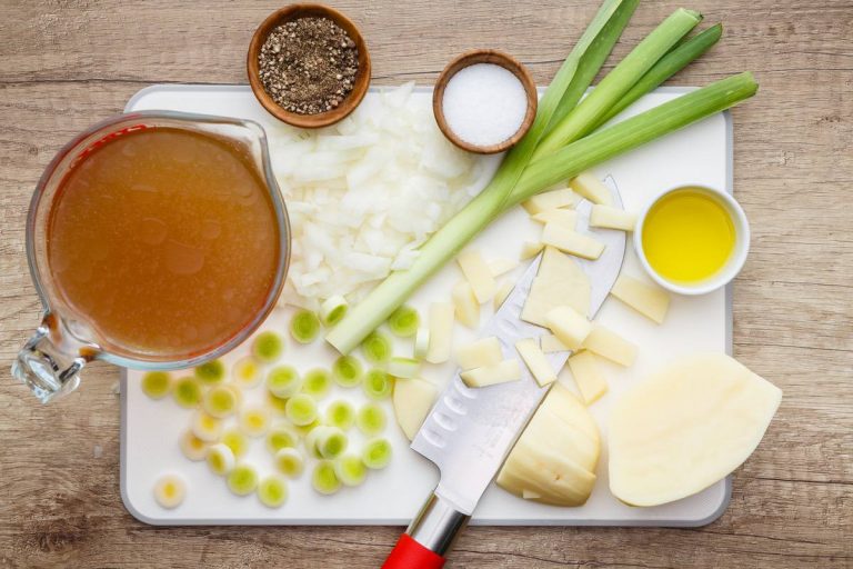 Bone Broth Potato Leek Soup for Energy and Weight Loss Healthy Substitute