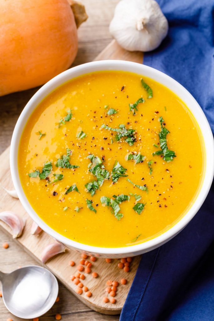 Roasted Garlic Butternut Squash Soup to Lower Cholesterol Healthy