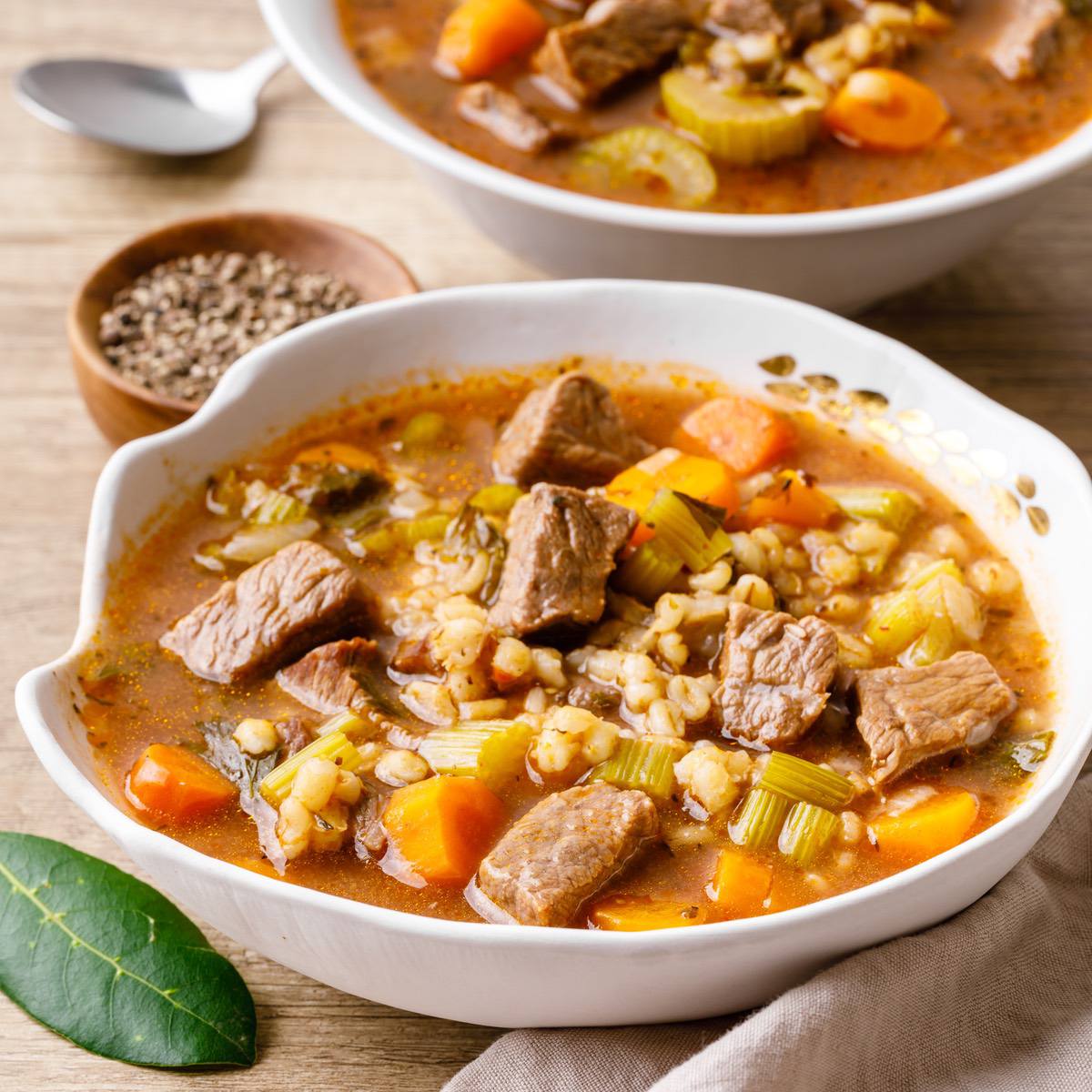 Instant Pot Beef Barley Soup (SoulSatisfying and High in Fiber