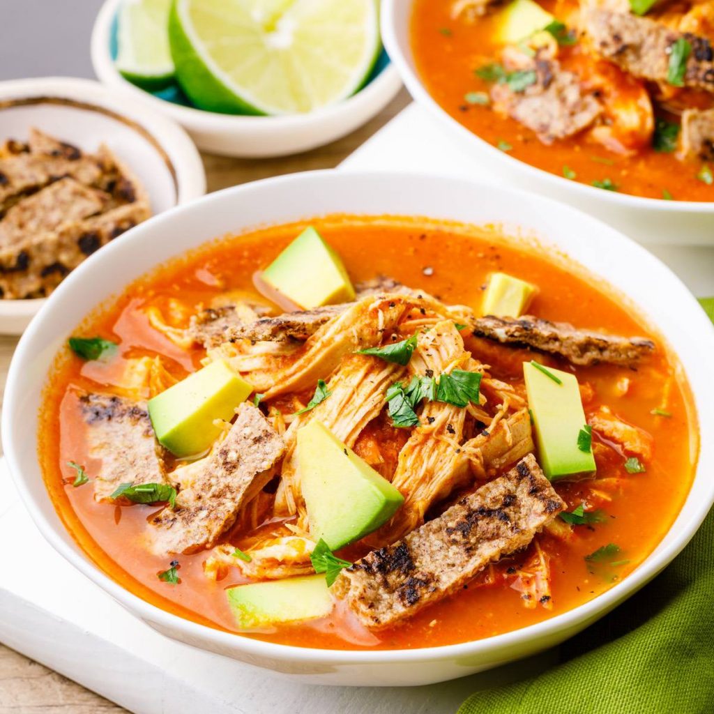 KetoFriendly Bone Broth Chicken Tortilla Soup (High in Protein
