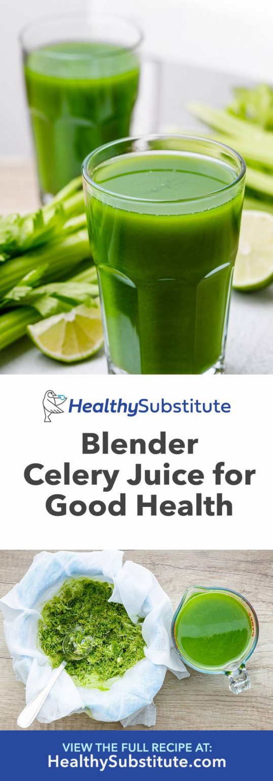 How to Make Homemade Celery Juice in a Blender (So good for you