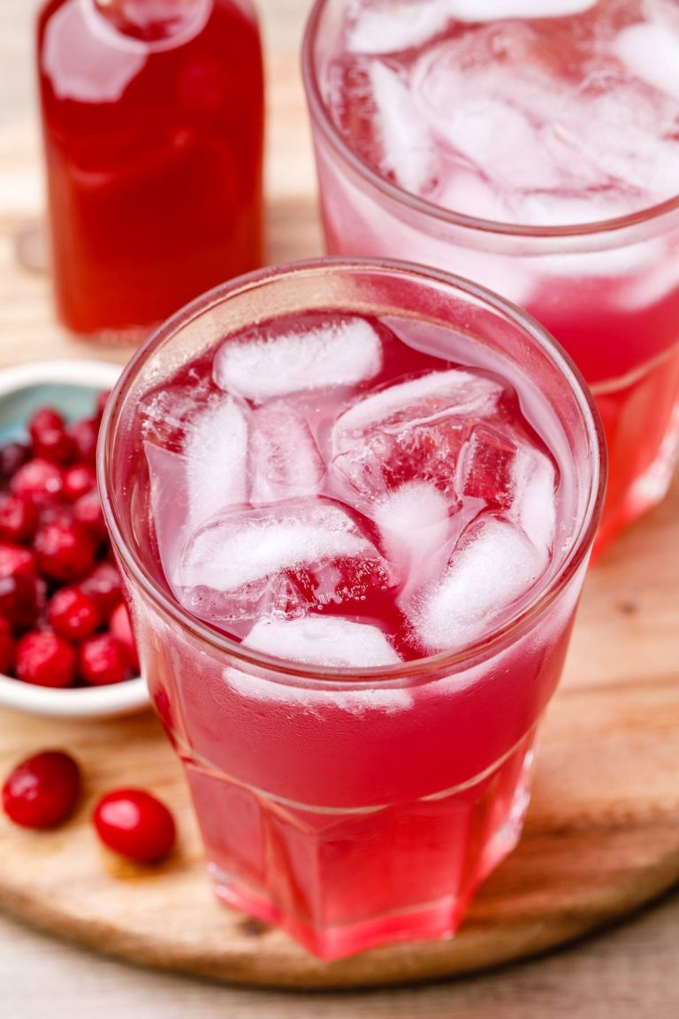 Homemade Sparkling Cranberry Juice Drink for Vibrant Health Healthy Substitute