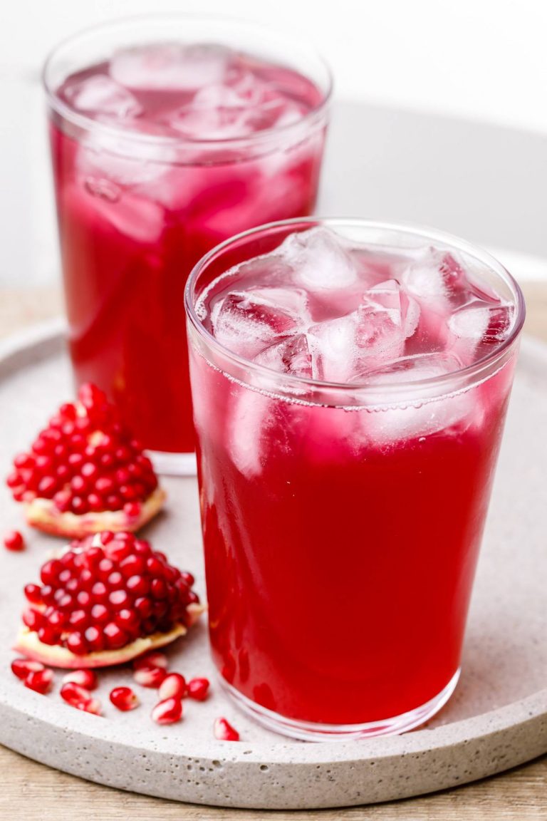 Sparkling Pomegranate Juice Drink to Reduce Inflammation