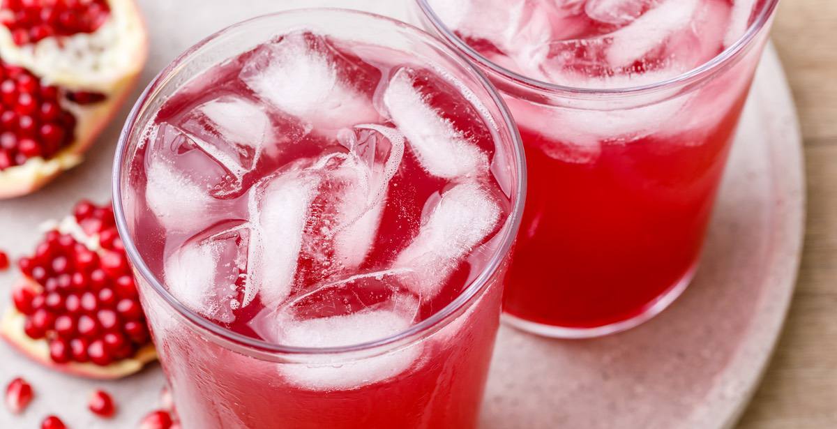 Sparkling Pomegranate Juice Drink to Reduce Inflammation Healthy