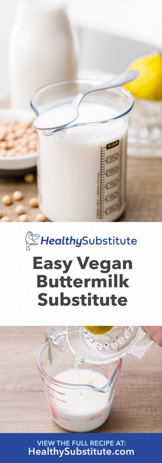 Quick and Easy Vegan Buttermilk Substitute (DairyFree Recipe